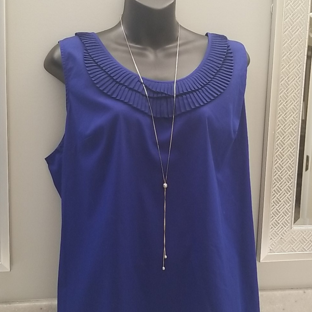 Mossimo Royal blue sleeveless blouse! XXL